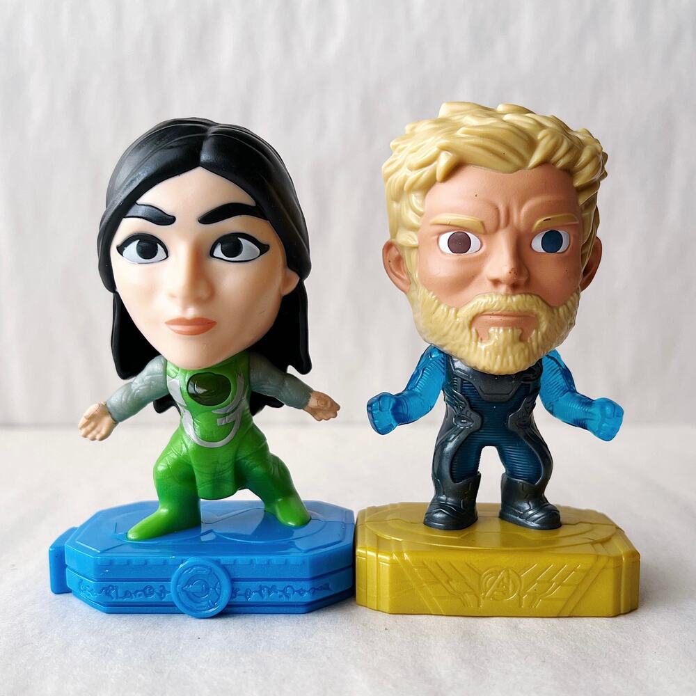 MCU Marvel McDonald's Happy Meal Toys Sersi Eternals Thor Avengers